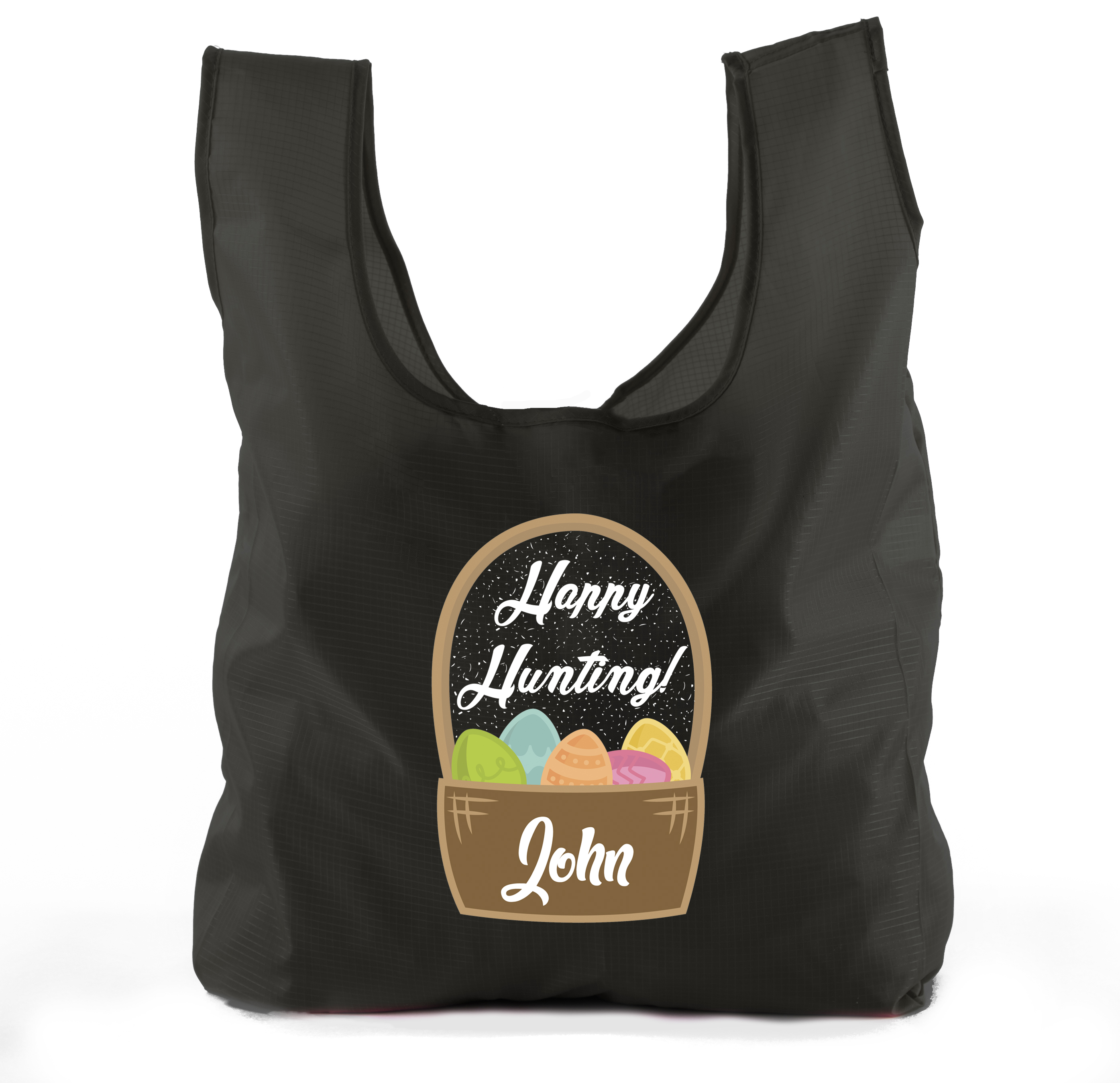 Personalized Reusable Grocery Bags, Easter Basket Bags, Custom Easter